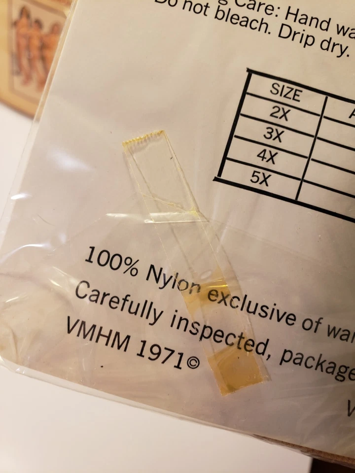 Nuevo en Paquete Lote De 2 Pantimedias De Colección Años 70 Para Mujer Talla Grande Nylon Medias Grandes XXL Foto 4 de 4