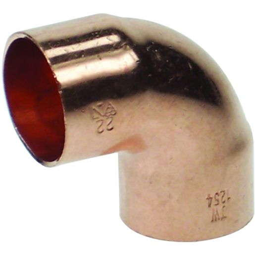 PlumbRight 950504 End Feed Elbow 90 Degree 15mm (25 PACK) - NEW