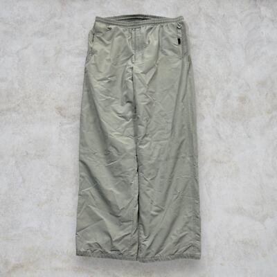 VINTAGE Y2K BASIC NYLON OLD NAVY GREY BAGGY RAVE STYLE