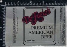 DeFazios Premium American Beer Label