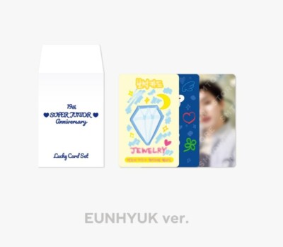 SUPER JUNIOR 19TH ANNIVERSARY SMTOWN OFFICIAL GOODS LUCKY CARD SET