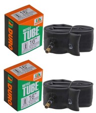 2 DURO BICYCLE 16 X 2.125/2.35/2.50 TUBE 33MM STANDARD SCHRADER/AMERICAN VALVE.