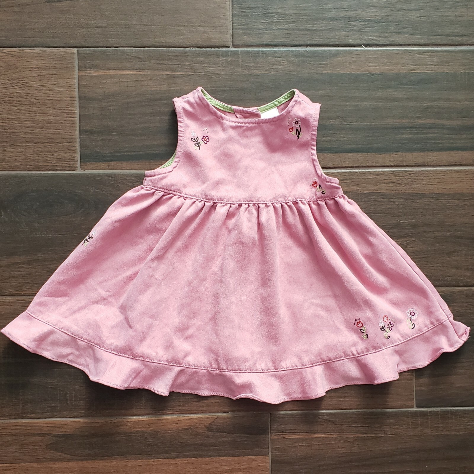 Baby Gap Girls Pink Dress w/ Embroidered Flowers 36 Months eBay
