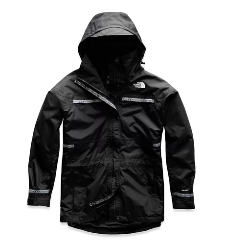 Women's The North Face Black 92 Retro Rage Rain Jacket New