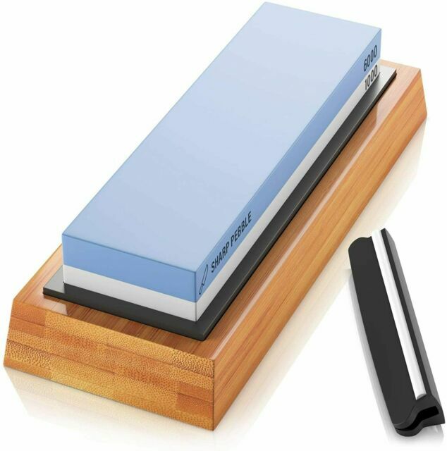 Image of Sharp Pebble Premium 1000 6000 Waterstone 2 Side Grit Whetstone Knife Sharpening Stone  KA QMSX Q7FN 