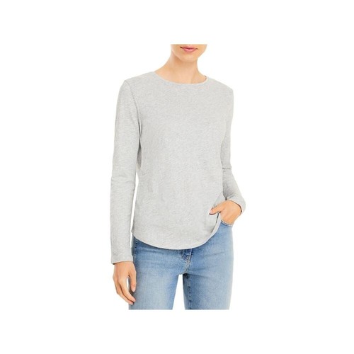 Neu mit Etikett Eileen Fisher Langarmshirt dunkel perlgrau oganische Baumwolle XL - Bild 5 von 6