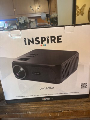 Inspire Dwu-960 Professional Projector W/ 97 Inch Electric 3d Screen And Glasses