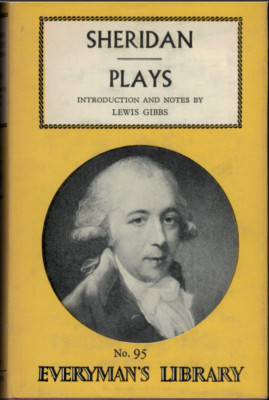 ''Sheridan's Plays'' Everymans Library No 95, Collectable Condition 1966 Hardcover