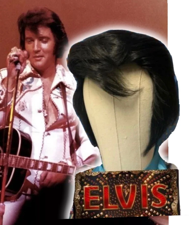 Peluca ELVIS AÑOS 70 con patillas laterales - NUEVA "Años de concierto" ETA Foto 2 de 4