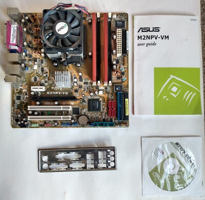 Asus M2NPV-VM AM2 Motherboard AMD x2 CPU 4800+ 2.5GHZ 4GB DDR2 6400 RAM
