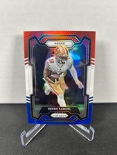2023 Panini Prizm Deebo Samuel Red White & Blue Prizm #268 San Francisco 49ers