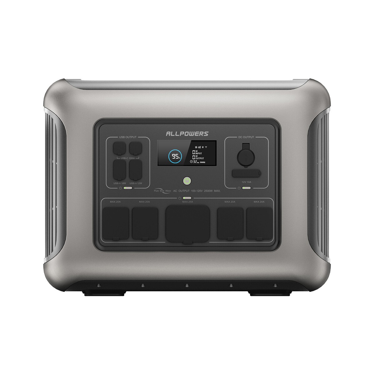 ALLPOWERS Solar Generator Backup 2500W 2016Wh Portable Power