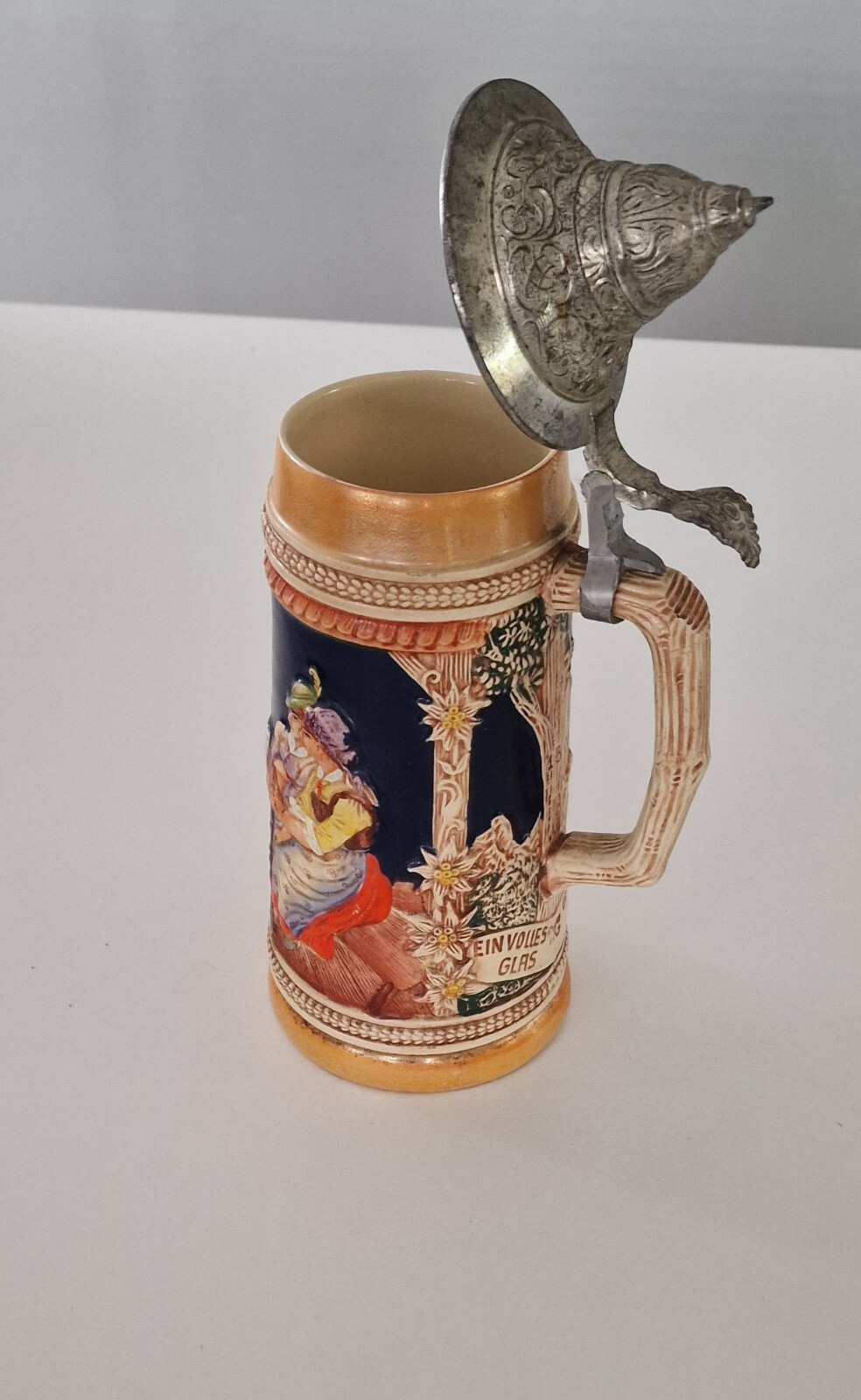 Choppe de bière porcelaine allemande Gerz