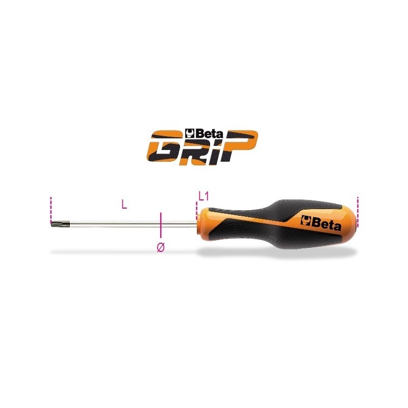 CHIAVI MASCHIO CON IMPUGNATURA PER VITI CON IMPRONTA TAMPER RESISTANT TORX® T27