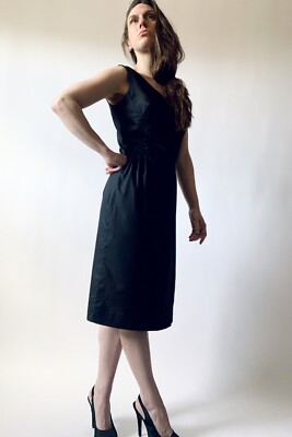 blue dress for baby girl Vintage 60s Black Velvet Evening Cocktail Dress M – Metro Retro Vintage main image 0