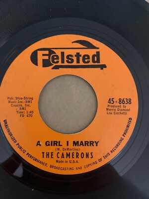 Doo-Wop 45/ Camerons ''A Girl I Marry''    Felsted   VG+   Hear