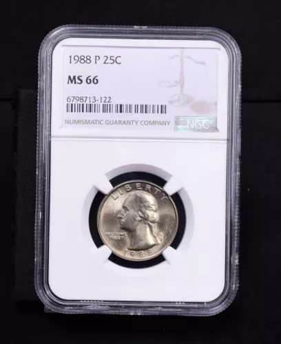 1988-P Washington Quarter - NGC MS66 (#53357-L)