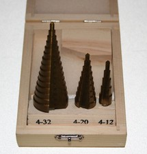 3 Stufenbohrer Titan 4-12mm 4-20mm 4-32mm in ...
