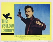 THE YELLOW CANARY Original Lobby Card 2 Pat Boone Barbara Eden Jack Klugman