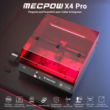 Mecpow 22W Laser Engraver w/Air Assist,22000mm/min Speed Laser Engraving Machine