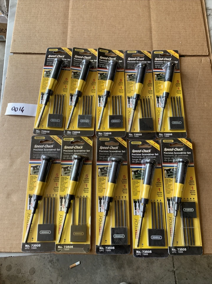 Speed-chuck 6 Piece 5 blades 1 handle Precision Screwdriver Set 73505 (10 PCS) - Image 2 of 4