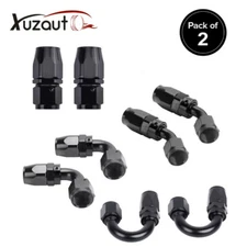 2Pcs AN6/AN8/AN10/AN12 Swivel Hose End Fitting Adapter Oil/Fuel/Gas Hose Line