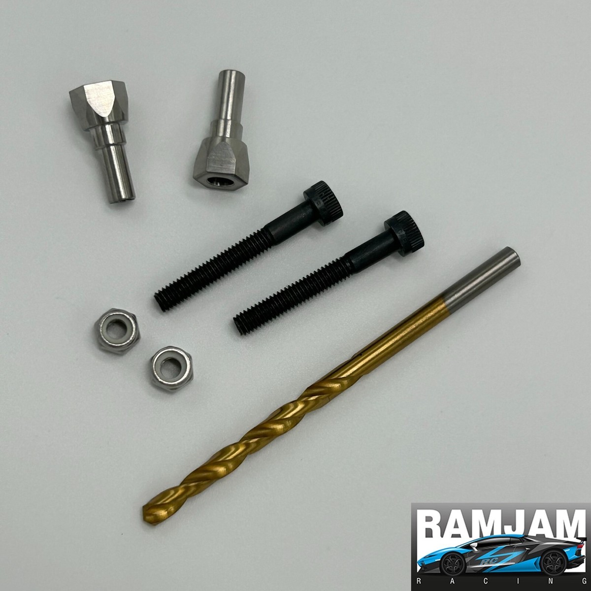 Set Fermo Shock In Titanio Per Arrma Kraton 6S – RamJam Racing RAM019 – 1:8 Scale