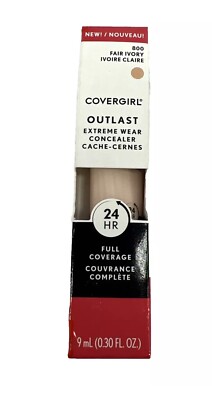 Covergirl Outlast Extreme Wear Concealer 800 Fair Ivory Full Coverage