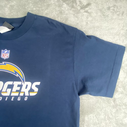 Reebok NFL San Diego Chargers Shirt Youth XL Navy Blue Crew Neck Short Sleeve - Picture 7 of 14