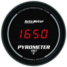 Autometer Gauge Pyrometer Egt 2 116 1600 Degrees F Digital Black Dial