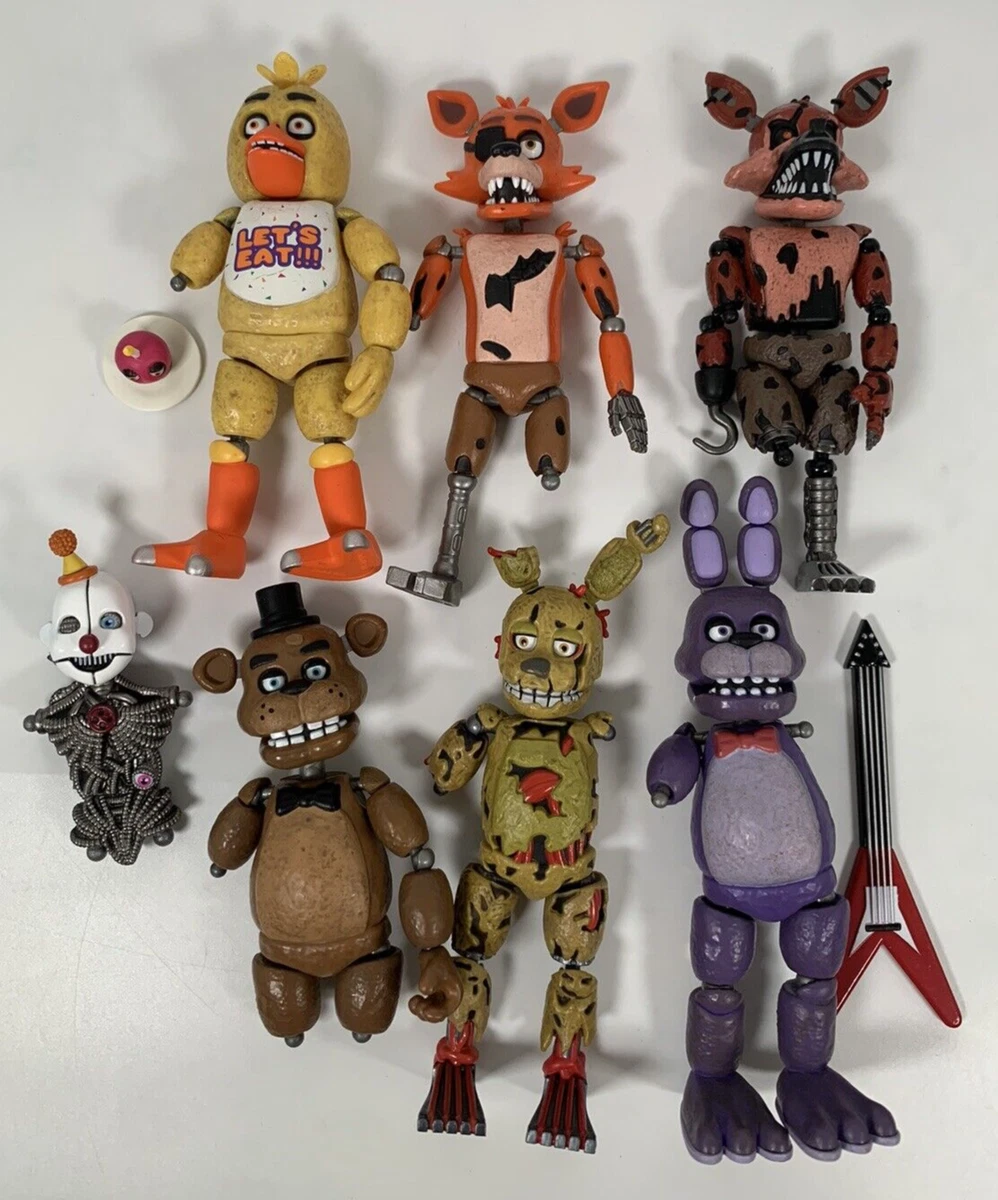 FNAF Five Nights At Freddys Action Figures 6' Funko lot some incomplete &  damage