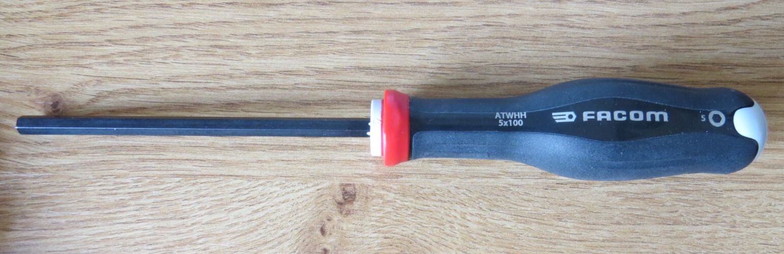 Facom ATWHH5X100 Hexagon Key Screwdriver - 5mm Allen - Great Condition