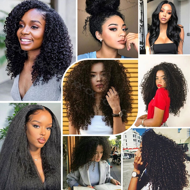 80pcs Brazilian Virgin 100 Human Hair Kinky Straight Tape In