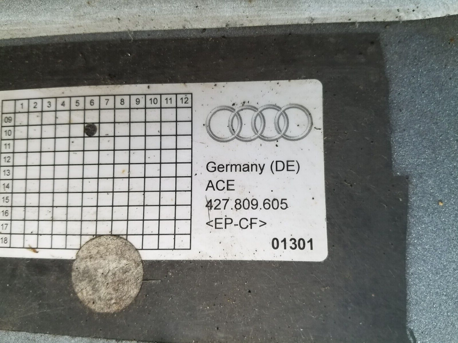 2011 Audi R8 Spyder V10 Left Driver Side Rear Quarter Panel #0472 J7