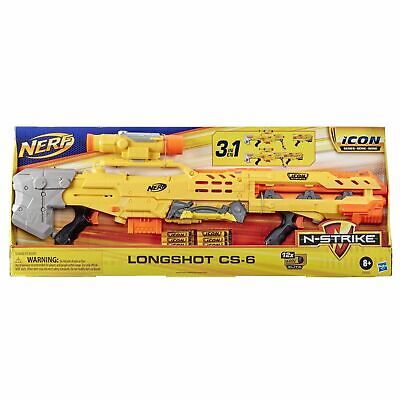 NERF N-STRIKE LONGSHOT CS-6 - Sniper Rifle - Blaster - Gun - Toy - VGC  $99.99 - PicClick AU