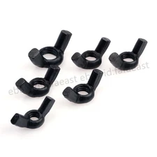 Black Wing Nut M3 M4 M5 M6 M8 M10 in Coloured Butterfly Nut