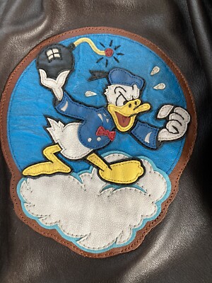 FLIGHT JACKET AVIREX BLOODCHIT PATCHES 42 BOMBER FLYING TIGER