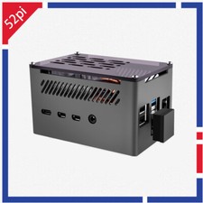 Raspberry Pi 4 Model B Aluminum Case with M.2 SATA SSD Adapter board Ice Tower