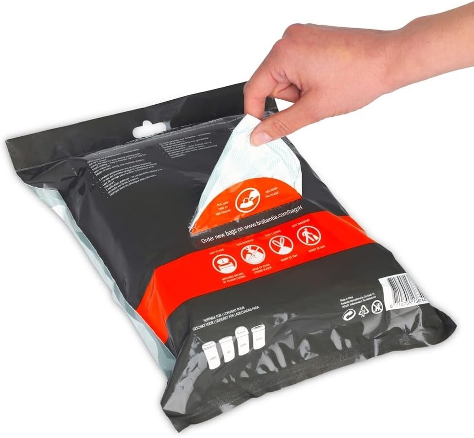 Brabantia 138744 PerfectFit Bin Liners (Size H/5060 Litre) Thick