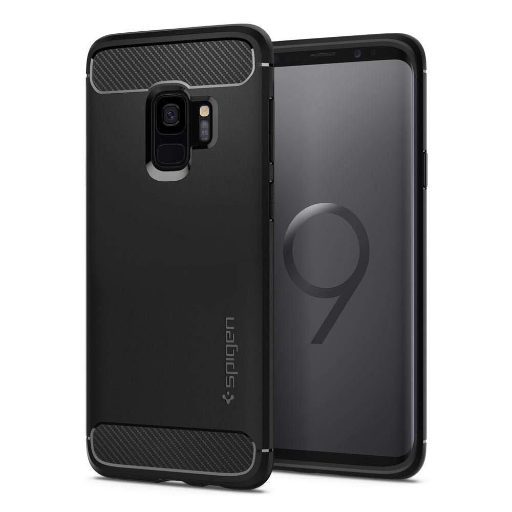 Spigen Cover Rugged Armor Compatibile con Samsung Galaxy S9 - Nero