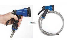 Master Equipment Stainless Steel Spray Hose Set 6-in-1 Sprayer Nozzle Tub BLUE