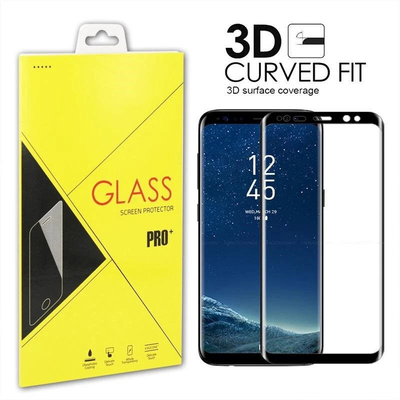 3D 曲面三星 Galaxy S6,S7 Edge 全盖钢化玻璃屏幕保护膜 — 第 2/2 张图片