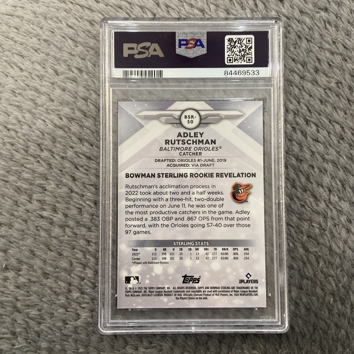 2023 Bowman Sterling - Rookies Adley Rutschman #BSR-50 Mini