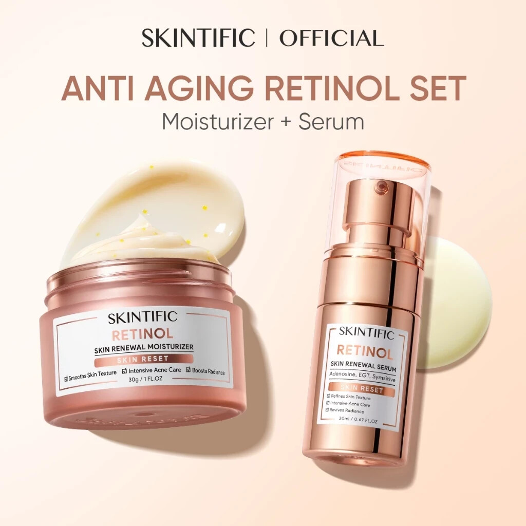 SKINTIFIC Retinol Renovación de la Piel Hidratante Cuidado de la Piel Retinol Hidratante Iluminar