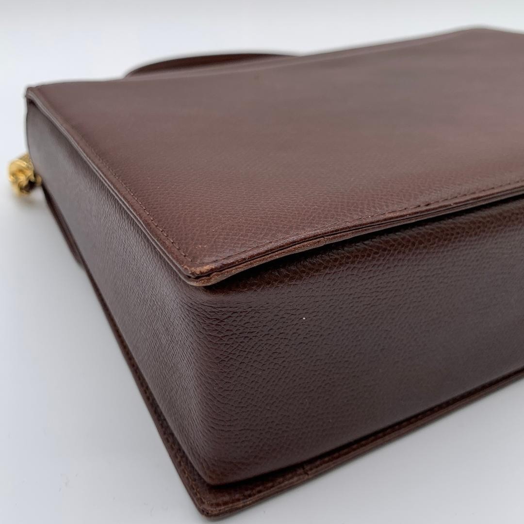 Valentino Garavani Leather Handbag Brown Top Handle Luxury Bag Women's Japan thumbnail 10