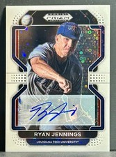 2022 Panini Prizm Draft Picks Ryan Jennings Auto #PDP128 White Donut Circles /50