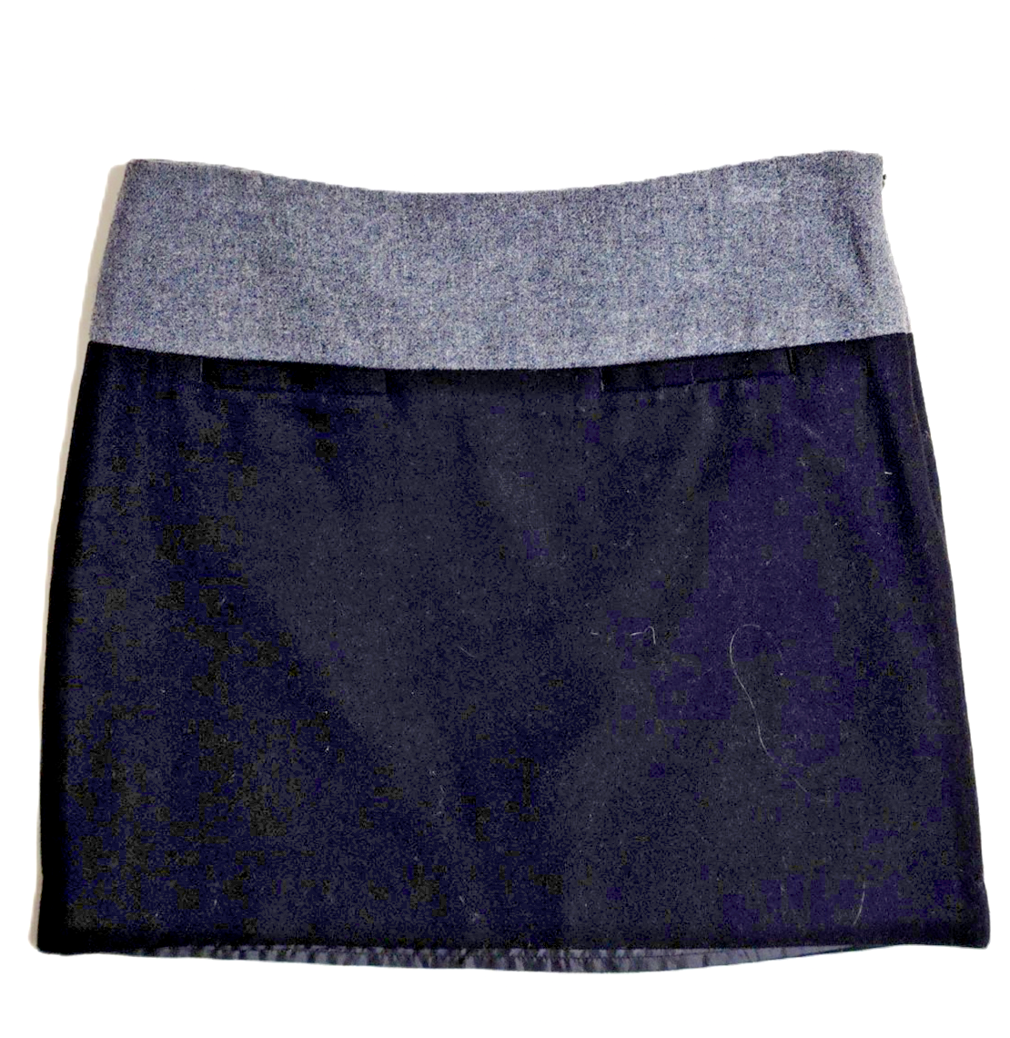 Gap Womens Charcoal Black Wool Blend Mini Low Rise Skirt Size 0