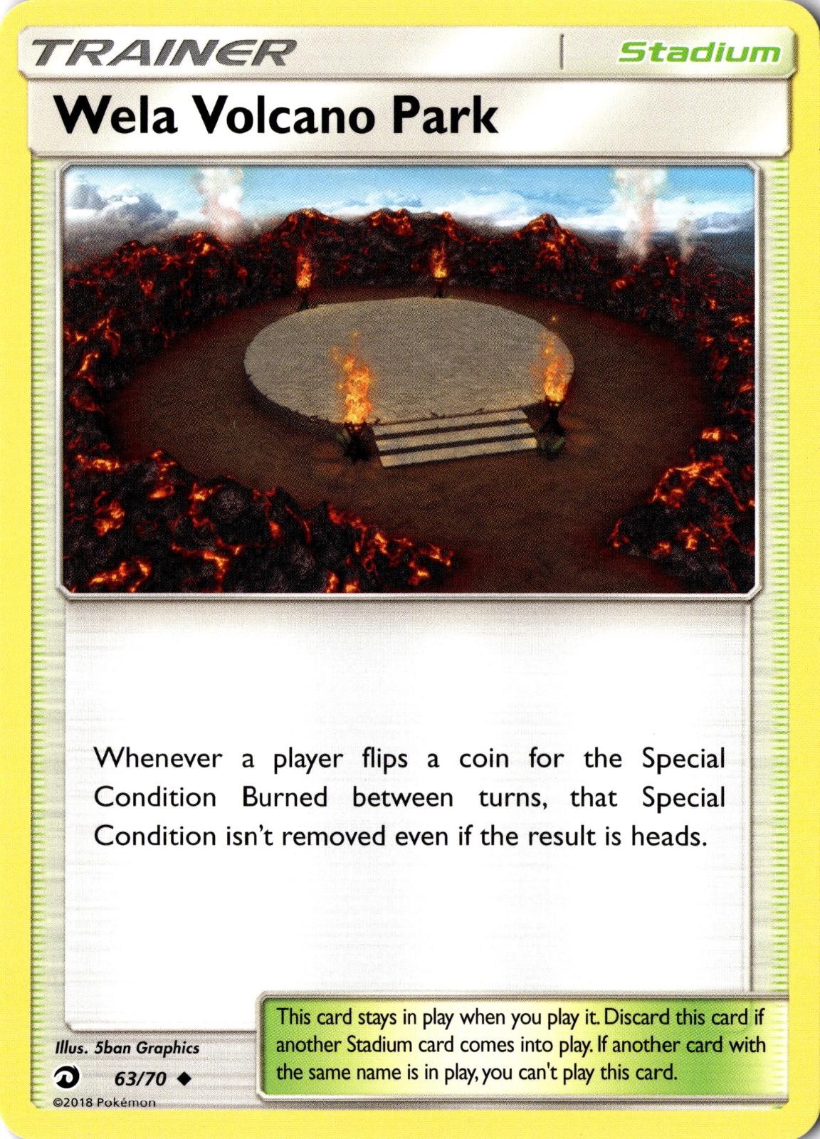 Wela Volcano Park 63/70 Uncommon Dragon Majesty Pokemon Near Mint