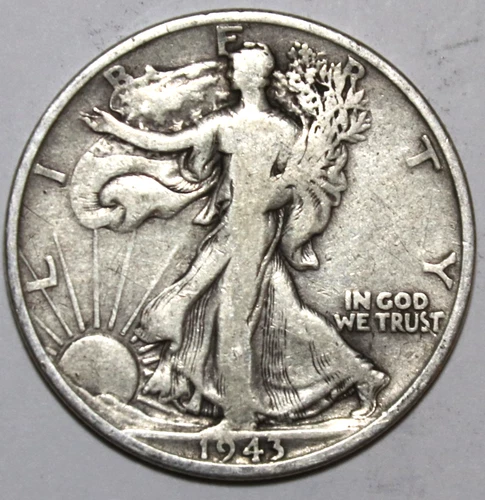 1943-S Walking Liberty Silver Half Dollar - Fine - #0729EC