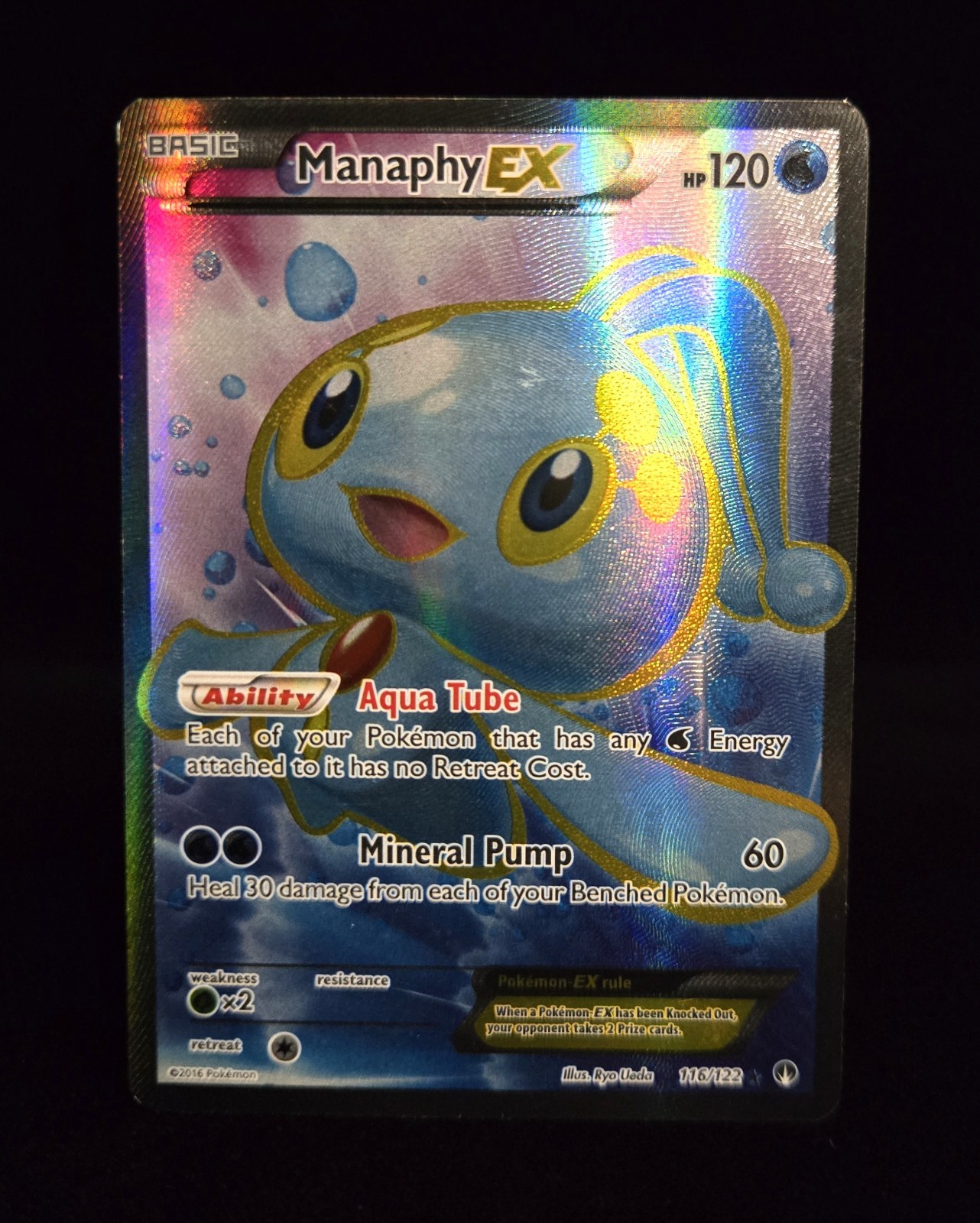 Pokémon TCG - MANAPHY EX - 116/122 - HOLO ULTRA RARE - XY BREAKpoint (2016) - MP